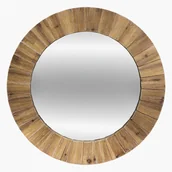 Lustra - Drewniane lustro ścienne Jazlyn 83 cm - miniaturka - grafika 1