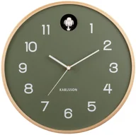 Zegary - Zegar z kukułką Karlsson KA5886GR drewniany zielony Natural Cuckoo . - miniaturka - grafika 1