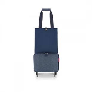 Wózek foldabletrolley, herringbone, dark blue kod: RHK4113 - Torby podróżne - miniaturka - grafika 1