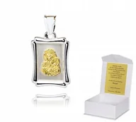 Biżuteria dla dzieci - ! 925 Srebrny Medalik Katolicki 925 1,84 g 3 cm M2 - miniaturka - grafika 1