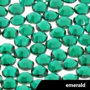 Ozdoby do paznokci - Cyrkonie A'la Swarovski SS3 Emerald 50szt - miniaturka - grafika 1