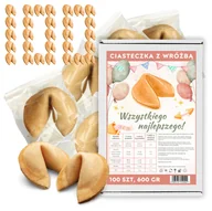 Pieczywo chrupkie - Chińskie Ciasteczka z wróżbą Wszystkiego Najlepszego Magia Losu 100 szt - miniaturka - grafika 1