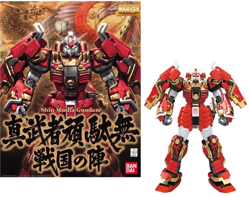 gundam - mg 1/100 shinmusha gundam sengoku no jin - model kit
