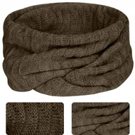 Apaszki i szaliki damskie - KOMIN DAMSKI JESIENNY ZIMOWY CIEPŁY TUBA BRĄZOWY BRĄZ POLSKA MARKA - miniaturka - grafika 1