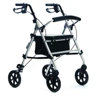 Kule i balkoniki - Vitea Care Chodzik czterokołowy aluminiowy ROCKY BASIC rocky_BASIC - miniaturka - grafika 1