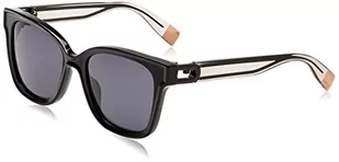 Furla Unisex SFU597V okulary przeciwsłoneczne, czarne, rozmiar 53, czarny, 53 - Okulary przeciwsłoneczne - miniaturka - grafika 1