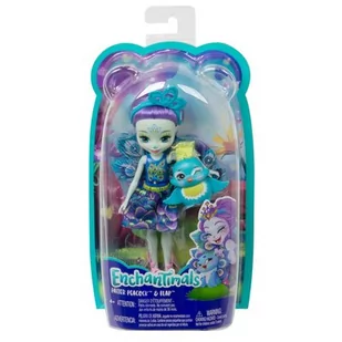Mattel ENCHANTIMALS Lalka+zwierzątko PATTER PEACOCK & FLAP DVH87-5 - Lalki dla dziewczynek - miniaturka - grafika 4