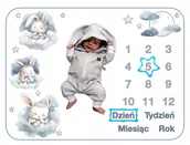 Koce i narzuty dla dzieci - FOTOKOCYK DO ZDJĘĆ DLA CHŁOPCA GOTOWY PREZENT Z OKAZJI NARODZIN DZIECKA - miniaturka - grafika 1