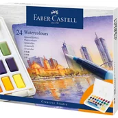 Przybory szkolne - FABER CASTELL Farby akwarelowe CS kostki 24 kol. FABER CASTELL - miniaturka - grafika 1