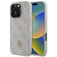 Etui i futerały do telefonów - Etui GUESS 4G Small Classic MagSafe do Apple iPhone 16 Pro Różowy - miniaturka - grafika 1