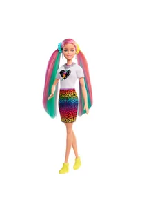Barbie Fryzura Kolorowa panterka Lalka wiek 3+ - Lalki dla dziewczynek - miniaturka - grafika 6