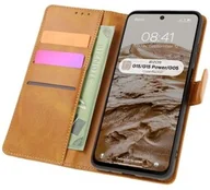 Etui i futerały do telefonów - Bizon Etui z klapką Case Pocket do Motorola Moto G15 / G15 Power / G05, brązowe - miniaturka - grafika 1