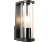 Lampy ogrodowe - Zuma Line SJ15111- Kinkiet zewnętrzny TWILIGHT 1xE27/60W/230V IP44 czarny - miniaturka - grafika 1