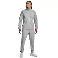 Spodnie sportowe męskie - Męskie spodnie treningowe Under Armour Sportstyle Tricot Jogger - szare - UNDER ARMOUR - miniaturka - grafika 1