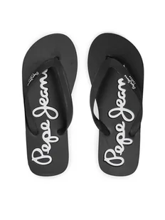 Pepe Jeans Japonki Bay Beach Basic M PMS70128 Czarny - Klapki i japonki męskie - miniaturka - grafika 1