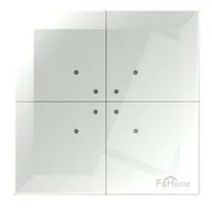 Systemy inteligentnych domów - F&F F&Wave przycisk szklany 4-kanałowy biały 24V FW-GS-24-W FW-GS-24-W - miniaturka - grafika 1