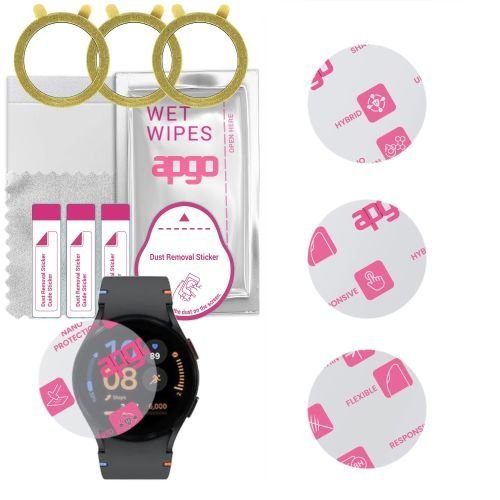 3x szkło Hybrydowe do Samsung Galaxy Watch FE (40mm), zamiennik hartowanego, flexible