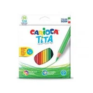 Przybory szkolne - Carioca Kredki 24 kolory Tita - miniaturka - grafika 1