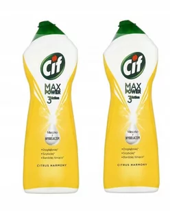 Cif Max Power Mleczko z Wybielaczem Citrus 2x1001g - Środki do kuchni i łazienki - miniaturka - grafika 1