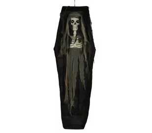Szkielet opiór halloweenowy w trumnie wiszący 160cm - Halloween - miniaturka - grafika 1