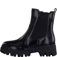 Kozaki damskie - Tamaris Comfort Damskie buty 8-85415-41, skórzane, Comfort Fit, wymienna wkładka, buty wsuwane, buty na co dzień, kozaki Chelsea, 39 EU Weit - miniaturka - grafika 1