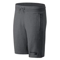 Spodnie sportowe męskie - Spodenki New Balance MS11903HC - szare - miniaturka - grafika 1