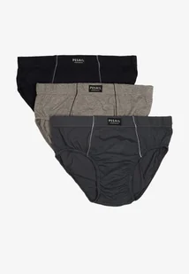 Wielokolorowe 3-Pack Majtki Bawełniane Slipy Derisya - Majtki męskie - miniaturka - grafika 1