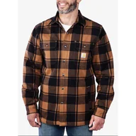 Koszule męskie - Koszula turystyczna męska Carhartt Flannel Sherpa-Lined Shirt Jac - miniaturka - grafika 1