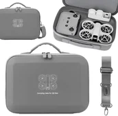 Akcesoria do drona - PRZENOŚNA TORBA ETUI CASE FUTERAŁ OCHRONNY NA RAMIĘ NA DRONA I AKCESORIA DO DJI NEO SZARA - miniaturka - grafika 1