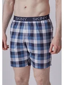 Piżamy męskie - Skiny Szorty piżamowe w kolorze niebiesko-białym - miniaturka - grafika 1
