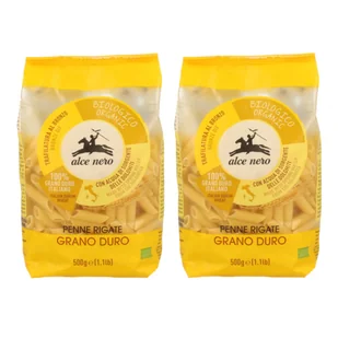Alce Nero Makaron semolinowy penne Zestaw 2 x 500 g Bio - makaron - Makaron - miniaturka - grafika 1