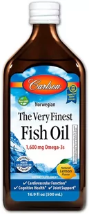 Carlson Labs - Olej Rybny, Pomarańcza, Płyn, 500 ml - Suplementy naturalne - miniaturka - grafika 1