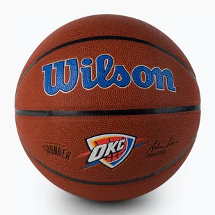 Piłka do koszykówki Wilson NBA Team Alliance Oklahoma City Thunder brown rozmiar 7 - Koszykówka - miniaturka - grafika 1