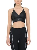 Biustonosze - Nike W Nk Indy Textured Shine Bra Biustonosz Sportowy Damski - miniaturka - grafika 1