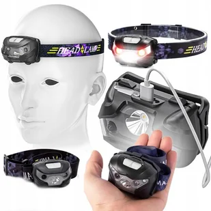 Latarka czołówka 500lm Lena Lighting Head Multi LED - Latarki - miniaturka - grafika 1
