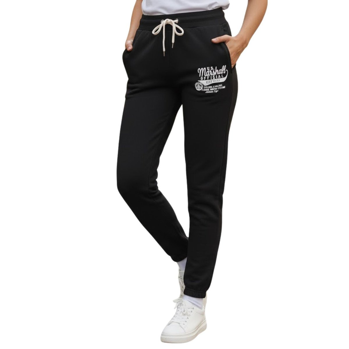 Spodnie damskie US. Marshall Murrieta joggery dresowe czarne-L