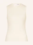 Koszulki i topy damskie - Selected Femme Top Z Dzianiny beige - miniaturka - grafika 1