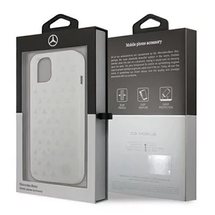 Mercedes MEHCP13MESPWH iPhone 13 6,1" biały/white hardcase Silver Stars Pattern - Etui i futerały do telefonów - miniaturka - grafika 8