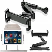 Pozostałe akcesoria do telefonów - Regulowany Uchwyt Samochodowy Na Tablet Telefon Zagłówek Siedzenie Do Auta - miniaturka - grafika 1