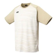 Koszulki sportowe męskie - Koszulka męska Yonex Men's Crew Neck Shirt YM0050 Ice Beige S - miniaturka - grafika 1