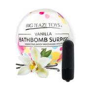 Kosmetyki do kąpieli - Big Teaze Toys Big Teaze Toys Bath Bomb Surprise with Vibrating Body Massager Vanilla - miniaturka - grafika 1