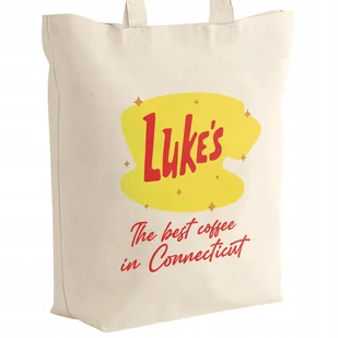 Torba bawełniana z dnem Gilmore Girls Luke's Kawa Dla Fanów Serialu - Torby i wózki na zakupy - miniaturka - grafika 1