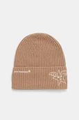 Czapki damskie - Rossignol czapka z kaszmirem JCC kolor beżowy RLOWH07 - miniaturka - grafika 1