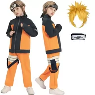 Dodatki do strojów karnawałowych - Strój Kostium Przebranie Uzumaki Akatsuki Naruto Anime 122/128 Cm Peruka Zestaw - miniaturka - grafika 1