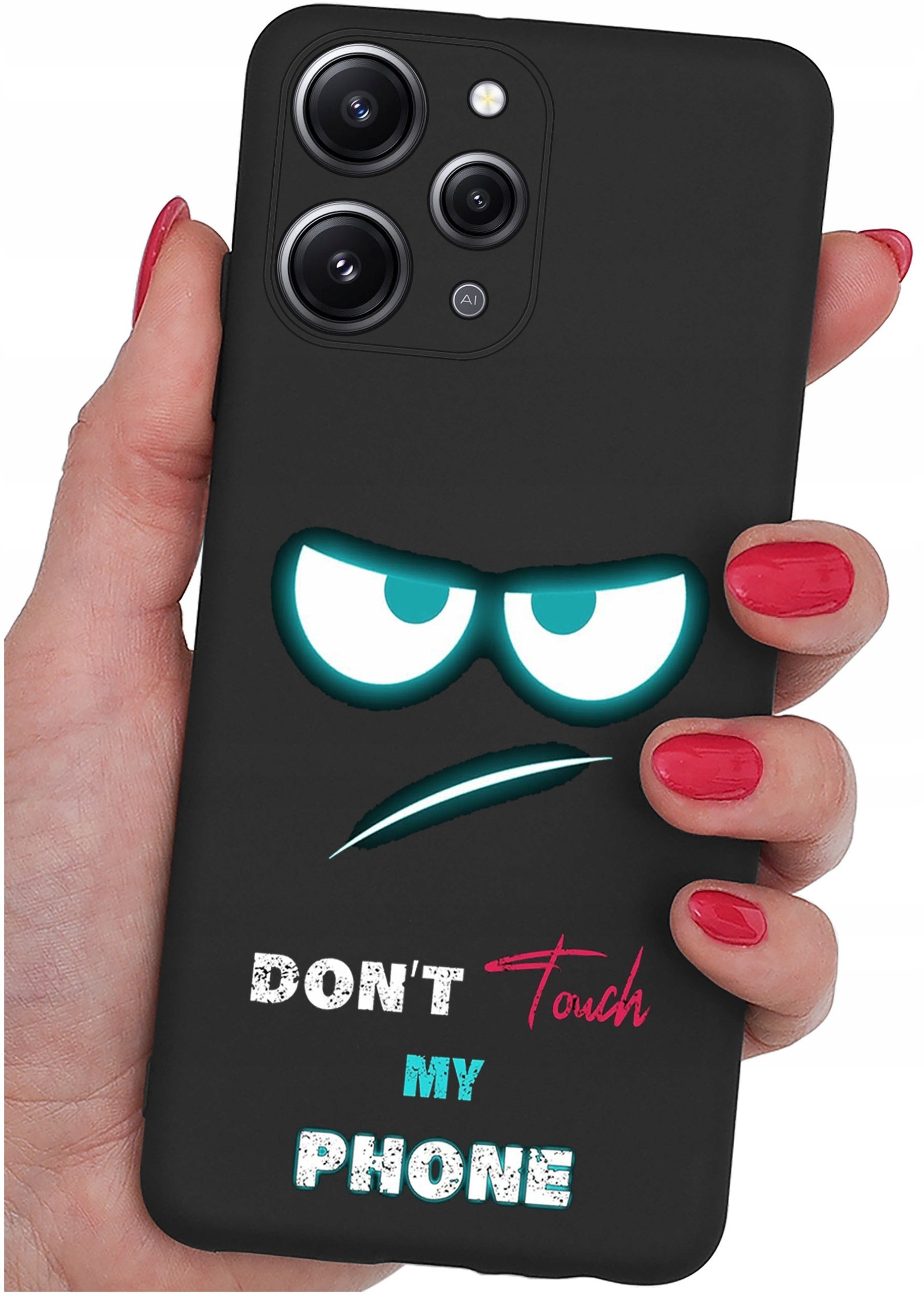 Etui do Xiaomi Redmi 12 4G WZORYSILIKONOWE MATT CASE + SZKŁO 9H