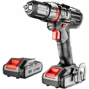GRAPHITE Wiertarko-wkrętarka akumulatorowa Energy+ 18V, Li-Ion, uchwyt 13 mm, 2 aku 2Ah, ład, walizka TOP-58G006-SET2 - Zestawy elektronarzędzi - miniaturka - grafika 1