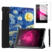 Etui do tabletów - ETUI SMART GRAFIKA + SZKŁO + RYSIK do T-MOBILE T TABLET 10,36" 5G - miniaturka - grafika 1