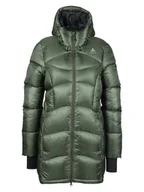 Kurtki damskie - Odlo Parka puchowa "Cocoon X" w kolorze zielonym - miniaturka - grafika 1