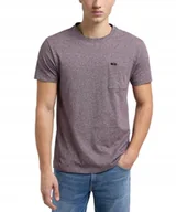 Koszulki męskie - T-shirt Lee ULTIMATE POCKET TEE 112349077 Garnet XXL - miniaturka - grafika 1