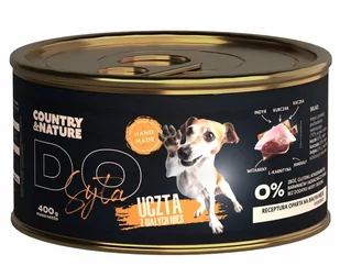 COUNTRY&NATURE 410g DO SYTA UCZTA Z BIAŁYCH MIĘS - Mokra karma dla psów - miniaturka - grafika 1